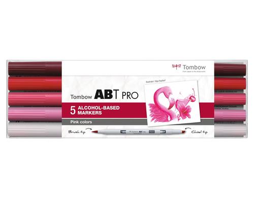 Tombow Stiftebox 5er-Set Pink Colors 