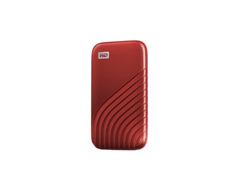 WD My Passport SSD 500GB Red USB3.1 Type-C/-A / NVMe / 1050MB/s /256-bit