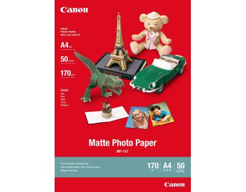 CANON Photo Paper MP-101 A4 210 x 297 mm, 170g/m2, 50 Blatt