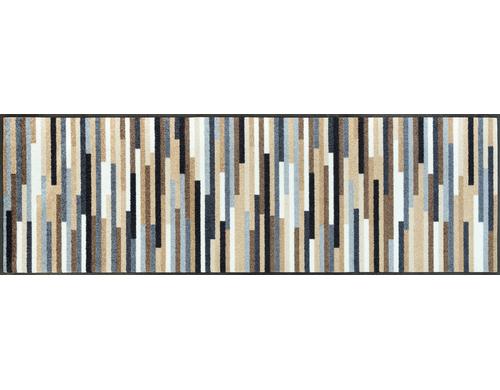 Wash+Dry Mikado Stripes Fussmatte nature 60x180 cm, Flor Polyamid, Anti-Rutsch