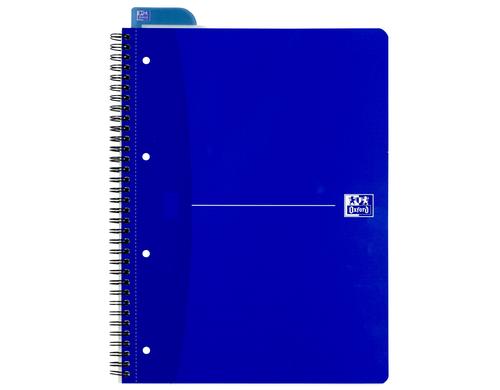 Oxford Collegeblock blau 90g/qm, A4+, 70 Seiten, kariert 5mm