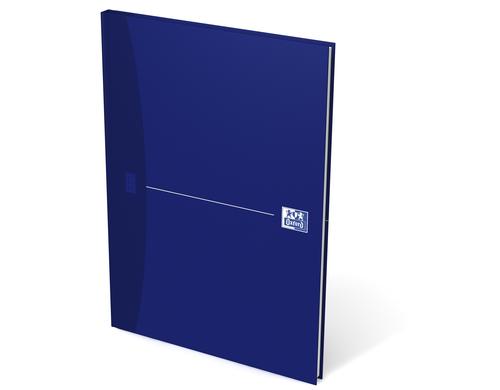 Oxford gebundenes Notizbuch blau 90g/qm, A4, 96 Seiten, kariert 5mm