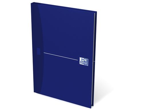 Oxford gebundenes Notizbuch blau 90g/qm, A5, 96 Seiten, kariert 5mm