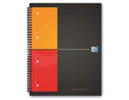 Oxford Filingbook 80g/qm, A4+, 100 Seiten, kariert 5mm