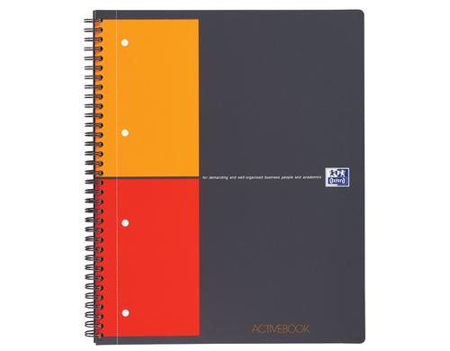 Oxford Activebook 80g/qm, A4+, 80 Seiten, kariert 5mm