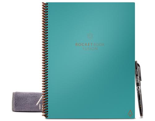 Rocketbook Fusion Smart Notizbuch US Format 21.6 x 27.8cm, blau