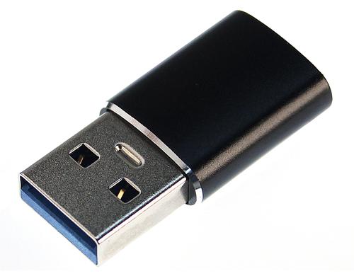 USB3.1 Adapter: A-Stecker zu C-Buchse fr USB3.1 Gerte, max.60W, 3A