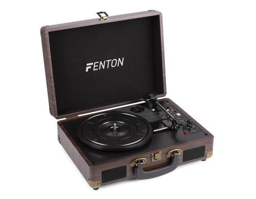 Fenton RP115 Wood Plattenspieler im Koffer, BT & LS, holz