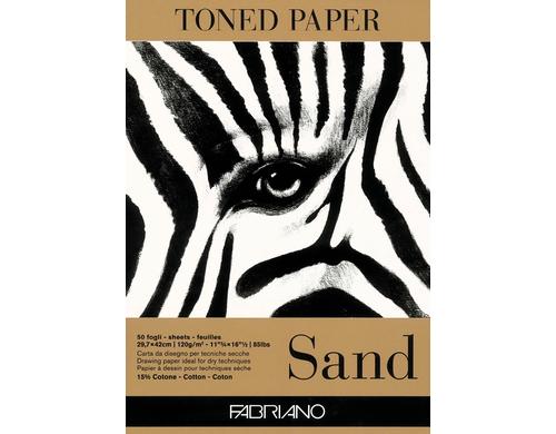 Fabriano Knstlerpapier Toned Sand A3 120g/m2, 50 Bl, Farbe: Sand