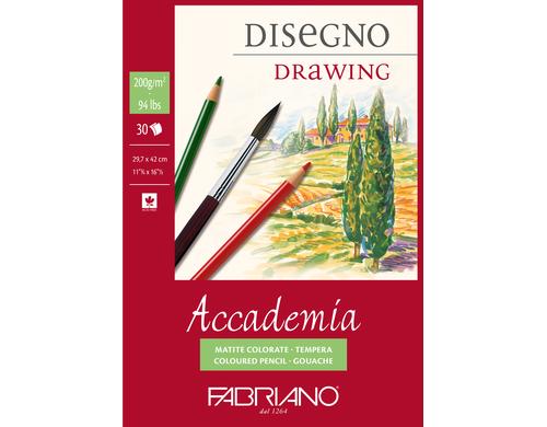 Fabriano Knstlerpapier Accademia Drawing 200g/m2, 30 Bl, natrliche Krnung, A3