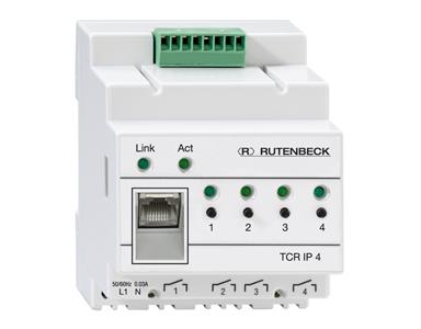 Rutenbeck IP-Relaisbox <R> - Control IP 4 4 Schaltausgnge, REG-Montage