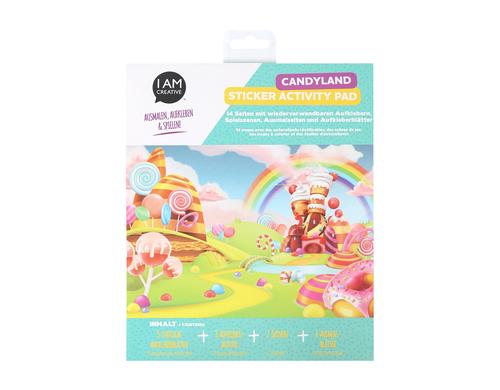 I am Creative Stickerbuch Activity Set Candyland,14 Seiten