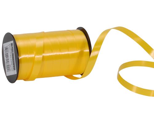 Spyk Geschenkband Poly glatt gelb, Breite: 7 mm, Lnge: 20 m