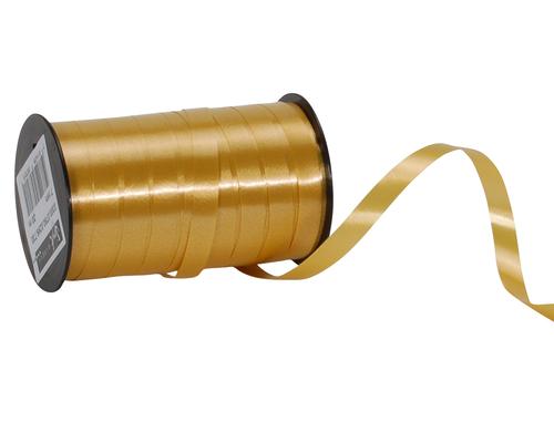 Spyk Geschenkband Poly glatt gold, Breite: 7 mm, Lnge: 20 m