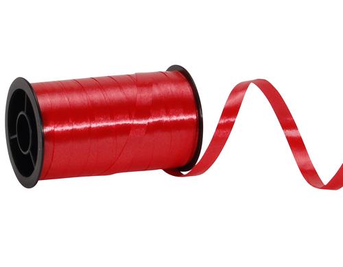 Spyk Geschenkband Poly glatt rot, Breite: 7 mm, Lnge: 20 m