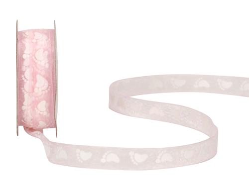 Spyk Geschenkband Baby rosa, Breite: 10 mm, Lnge: 4 m