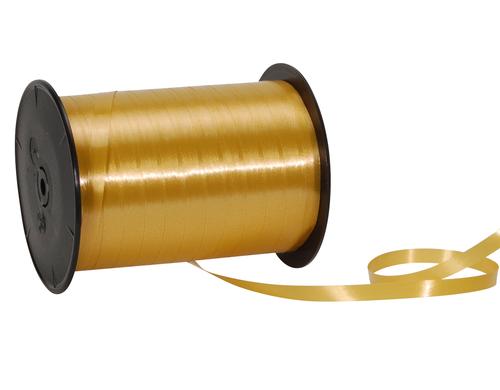 Spyk Geschenkband Poly glatt gold, Breite: 7 mm, Lnge: 500 m