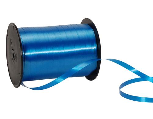Spyk Geschenkband Poly glatt blau, Breite: 7 mm, Lnge: 500 m