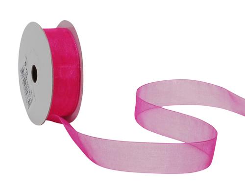Spyk Geschenkband Organsa pink, B: 15 mm, Lnge: 8m