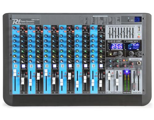 Power Dynamics PDM-S1604 Analoges 16-Kanal Mischpult, Multi-FX