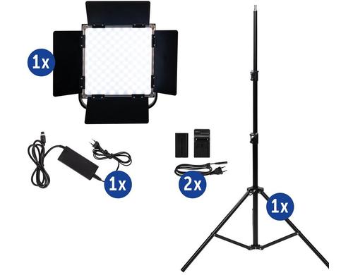 Drr LED Video Light DLP-1000 1er Kit RGB 