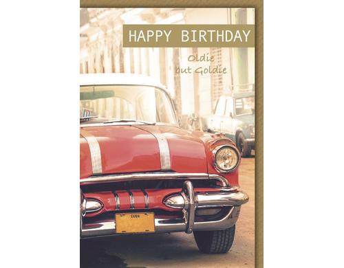 B+C Geburtstagskarte Old Car
