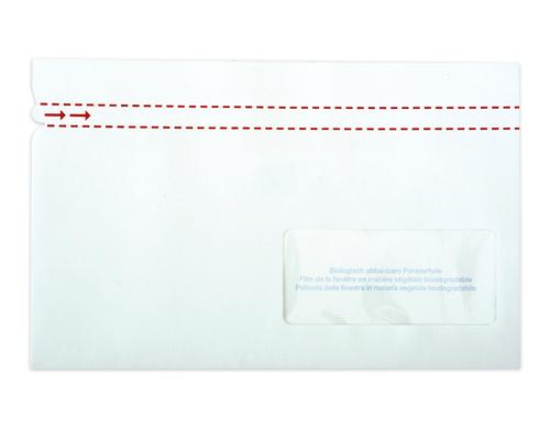 Elco Quick Vitro Dokumententaschen weiss aus Papier, C5/6, Fenster rechts 250 Stk