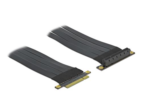 Delock PCI-Express Riserkarte, x8 zu x8 flexibel, gewinkelt, 30cm