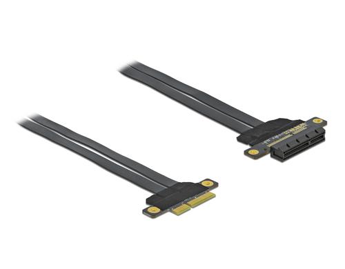 Delock PCI-Express Riserkarte, x4 zu x4 flexibel, 30cm