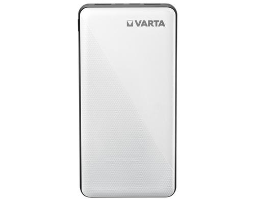 VARTA Portable Powerbank Energy 20000 mAh Mit LED-Anzeige, 3x USB, 1x Micro USB