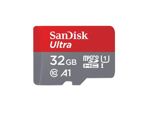 SanDisk microSDHC Card Ultra 32GB UHS-I U1, Lesen 120MB/s, inkl. SD-Adapter