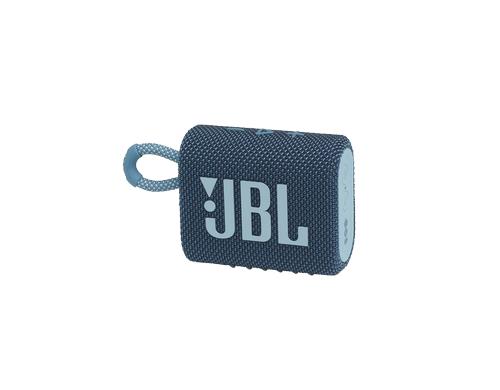 JBL Go 3, Bluetooth Speaker, Blau Bluetooth, 5h Akku, Wasserfest