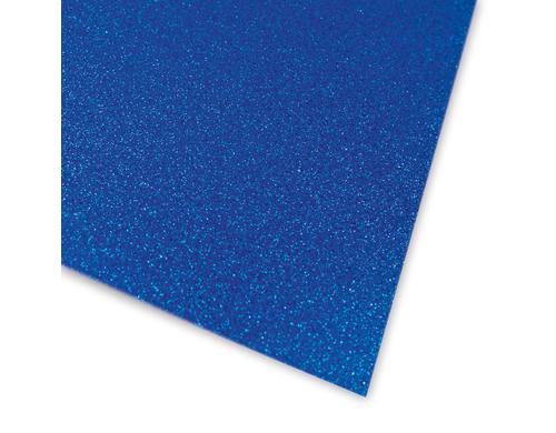 Ursus Glitterkarton A4 Blau 10 Blatt  300g/m2, A4