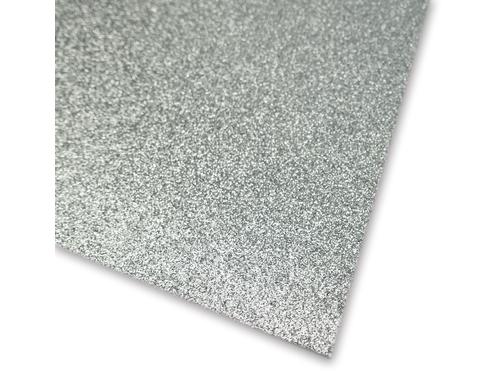 Ursus Glitterkarton A4 Silber 10 Blatt  300g/m2, A4