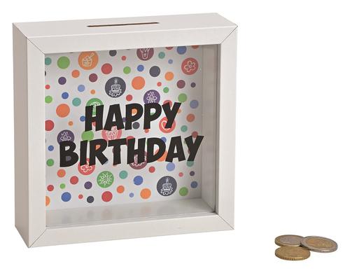 Sparkasse Happy Birthday 15x15x5 cm