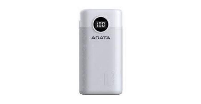 Adata PowerPack P10000QCD White 10000mAh, 2x USB-A, 1x USB-C Ausgang