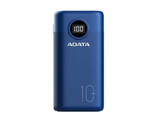 Adata PowerPack P10000QCD Blue 10000mAh, 2x USB-A, 1x USB-C Ausgang