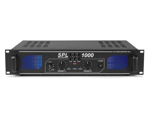 Skytec SPL 1000 2-Kanal Endstufe 2x 500W, EQ