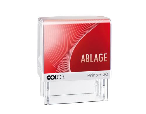 COLOP Stempel Printer 20/L ABLAGE fertiger Lagertext, mit rotem Abdruck