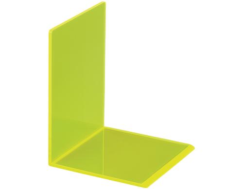 Maul Buchsttze aus Acryl Neon 10x10x13cm, gelb, 2 Stk.