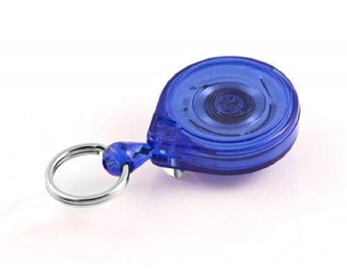 KEY-BAK Ausweishalter mit Grtelclip mini 90cm Schnur, blau, 1 Stck
