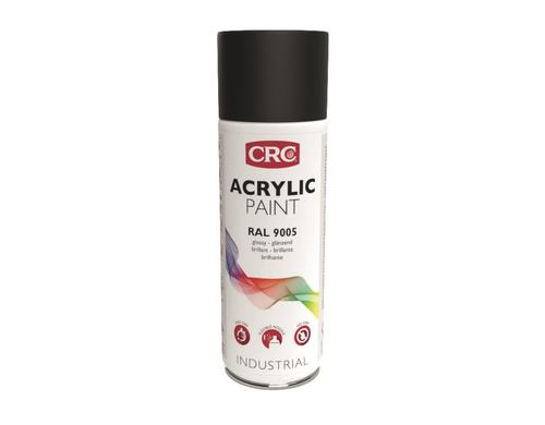 CRC ACRYLIC PAINT 9005 Tiefschwarz Glanz Farb-Schutzlack, glanz Spray 400 ml