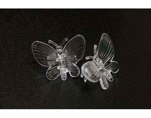 Ambiance Rispenclips, Schmetterling 10Stck,transparent,Kunststoff,fr Orchidee