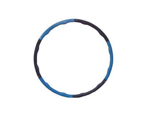 KOOR Hula Hoop Lulu 1.5 kg / 6-Segmente grau-blau, 100cm Durchmesser