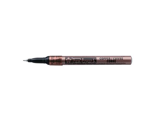 Sakura Lackmarker Pen-Touch Extrafein 0.7mm Wasserfest, Lichtbestndig, Farbe: Kupfer
