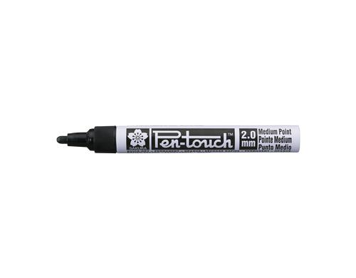 Sakura Lackmarker Pen-Touch Mittel 2.0mm Wasserfest, Lichtbestndig, Farbe: Schwarz
