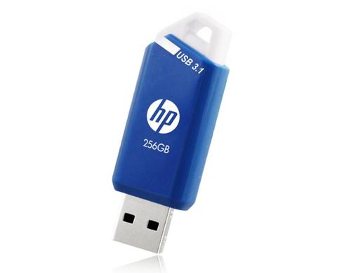 HP USB3.1 x755w 256GB Lesen: 65MB/s, Schreiben 20MB/s