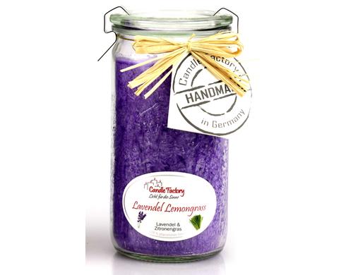 Candle Factory Mini Jumbo Lavendel- Lemongrass Brenndauer ca. 70 Stunden