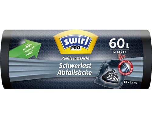 Swirl Schwerlast-Abfallscke 60 Liter 12 Stck