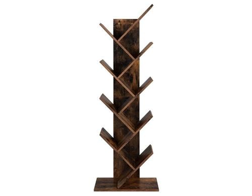 Vasagle Bcherregal Braun, Holz 50x25x141.5 cm, Tragfhigkeit proBoden:10kg